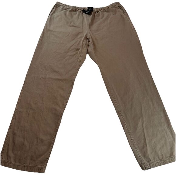 Kavu Pants Mens Large Khaki Straight Fit Outdoor Canvas Belted Climbing Casual - Picture 1 of 13
